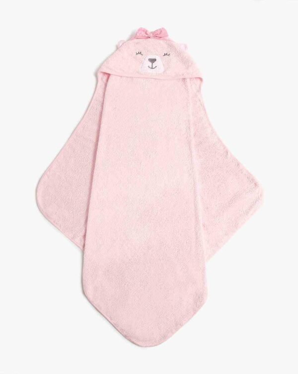 Mila Baby Beary Cute 100% Cotton Woven Towel- Pink