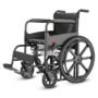 Easycare U Cut Commode Wheelchair for Old People and Patient, Suitable for Indoor & Travel-Friendly with Adjustable & Comfort Seat Belt with Footrests