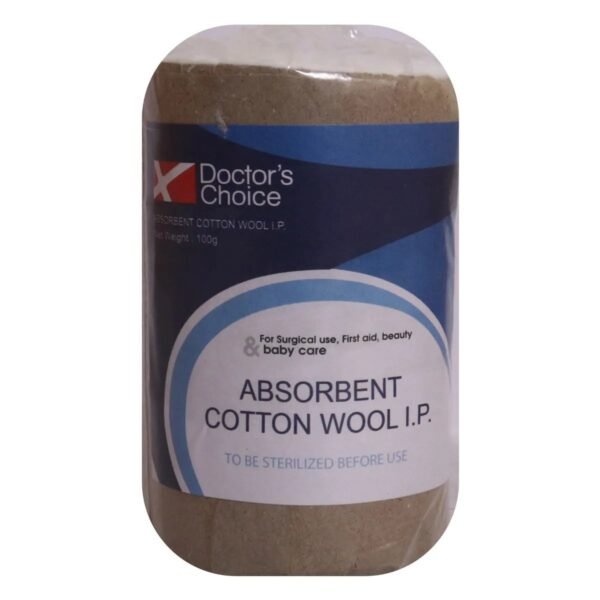 Doctor's Choice Absorbent Cotton Wool I.P., 100 gm